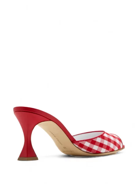 Papuci tip mules Manolo Blahnik roșu