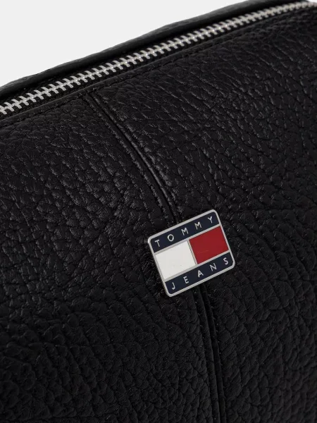 Tommy Jeans torebka crossbody z imitacji skóry czarna