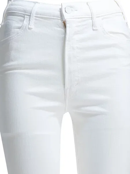 Pantaloni Mother alb