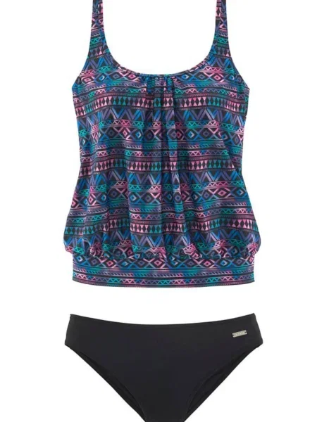 LASCANA Costum de baie Tankini albastru