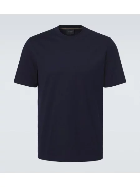 Tricou Brioni din jerseu albastru