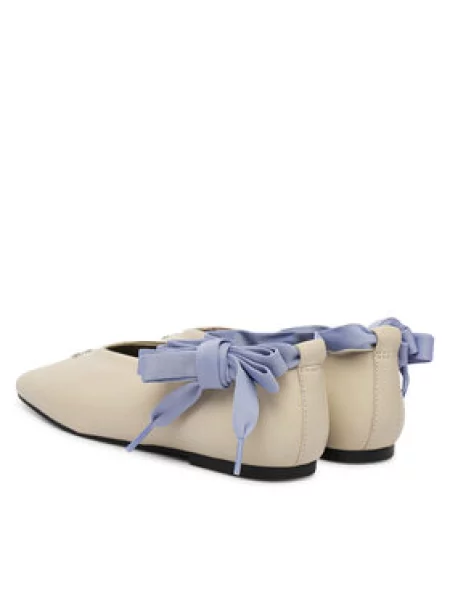 Tommy Jeans Balerinos Tjw Ballerina With Laces Écru