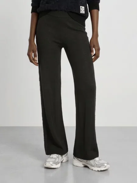 Tepláky Emporio Armani Train Apres Ski W Jacquard Kni Fancy Black L černé