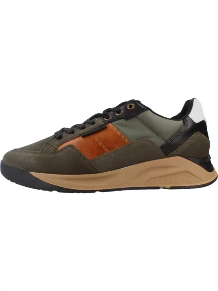 Sneakersy Bullboxer skórzane zielone