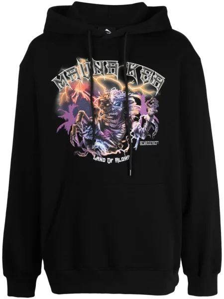 Суичър с качулка Mauna Kea с принт черно