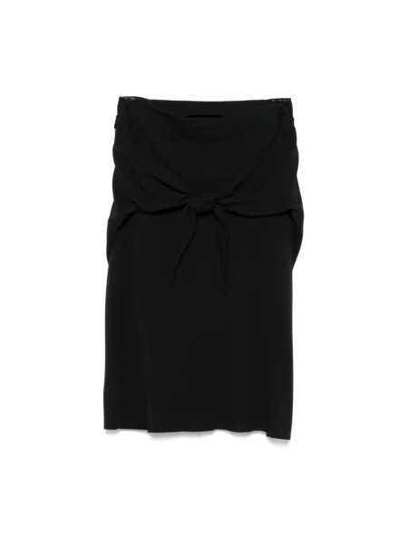 Spódnica midi Rick Owens casual do kolan czarna