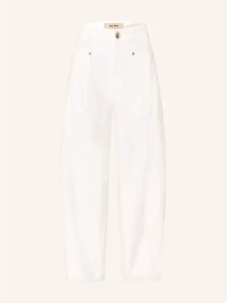 Mos Mosh Dżinsy Z Podwiniętymi Nogawkami Mmrosy weiss białe