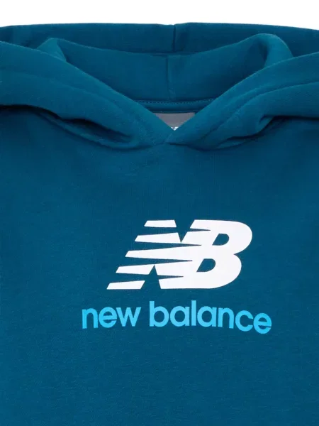 Bluza z kapturem dziecięca New Balance niebieska