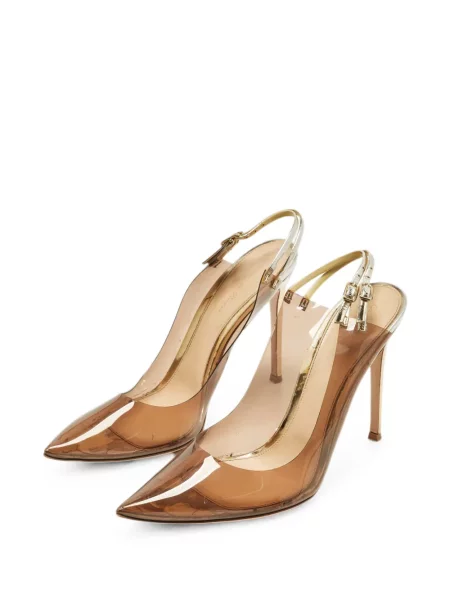 Pantofi cu toc Gianvito Rossi slingback alb
