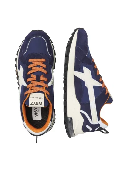 Sneakersy W6yz zamszowe niebieskie