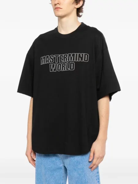 Tricou Mastermind World cu dungi negru