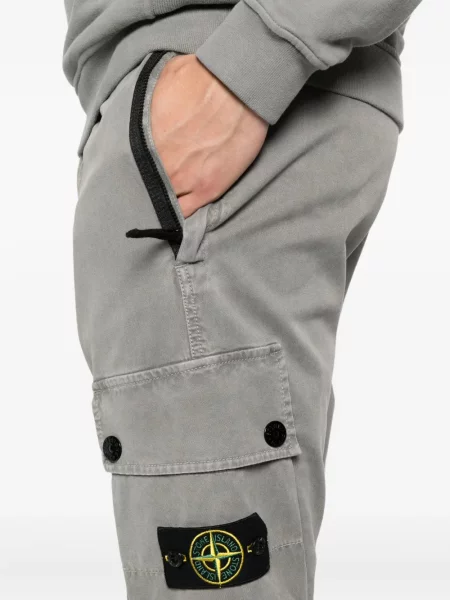 Pantaloni cargo Stone Island cu strasuri gri