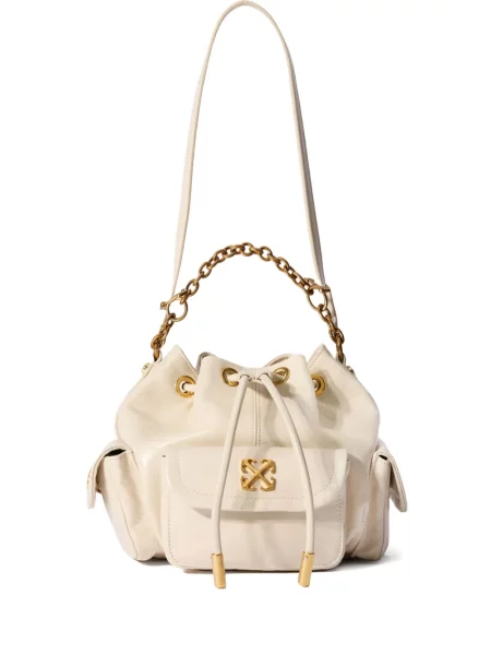 Geantă bucket Off-white alb