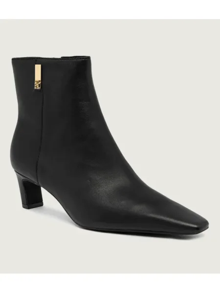 Botine Tommy Hilfiger Th Square Toe Kitten Bootie negru