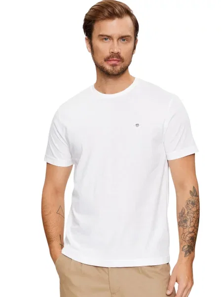 Tricou Gant alb