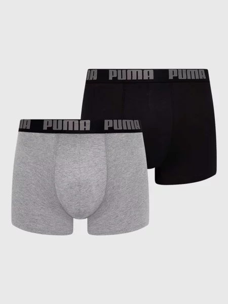 Obcisłe bokserki z detalem z logo w zestawie 2 szt. Puma czarne
