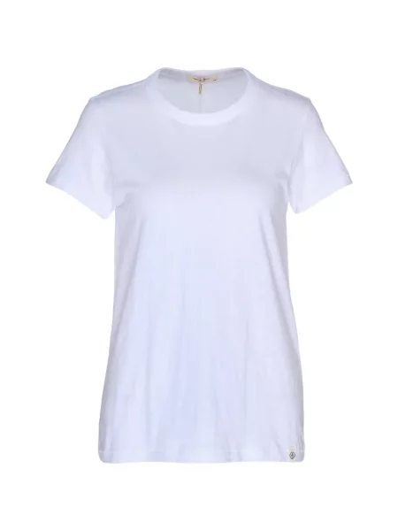 Scurt tricou Rag & Bone cu decolteu rotund alb