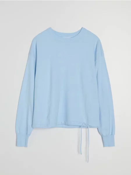 Джемпер з високим вмістом блакитний