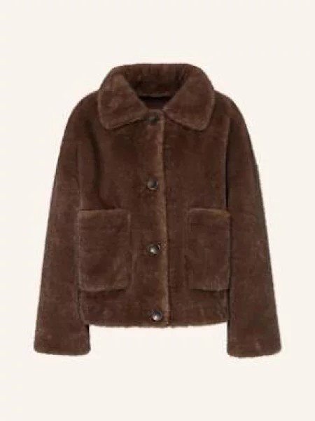 Studio Ar Kurtka Ze Sztucznego Futra Faje Dwustronna braun