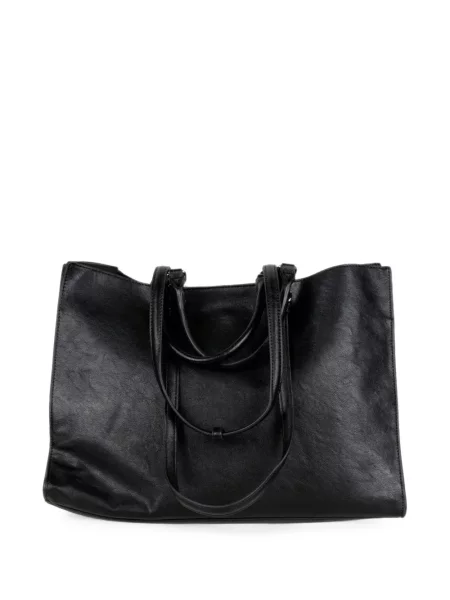 Geantă shopper Ermanno Scervino cu broderie negru