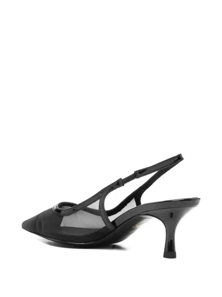 Pantofi cu toc Love Moschino plasă negru