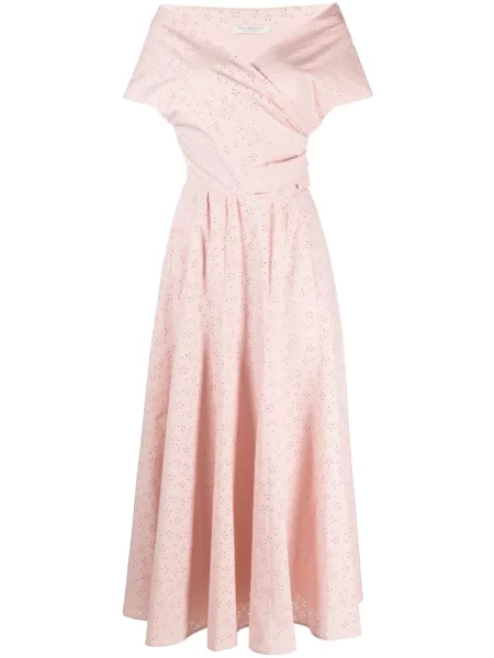 Lung rochie Philosophy Di Lorenzo Serafini cu broderie roz