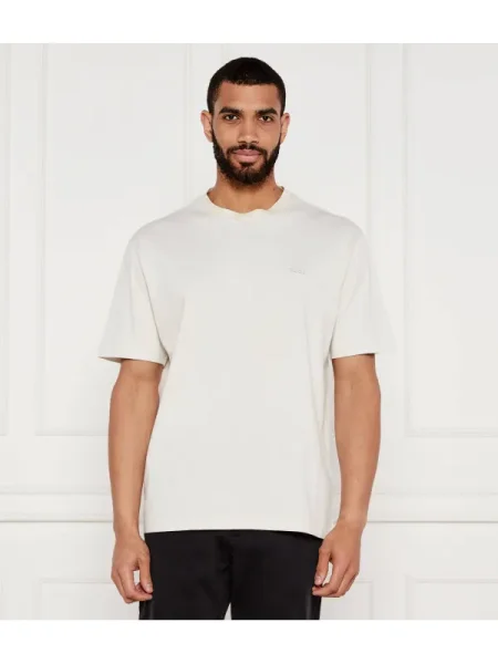 BOSS ORANGE Tricou Te_Tirecollar | Relaxed fit portocaliu