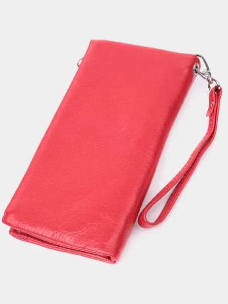 ST Leather Accessories Гаманець Шкіра червоний