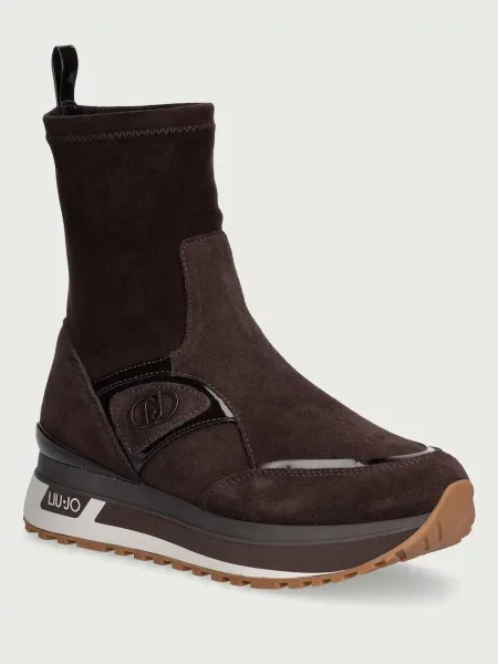 Liu Jo MAXI WONDER sneakers pentru femei din piele întoarsă maro