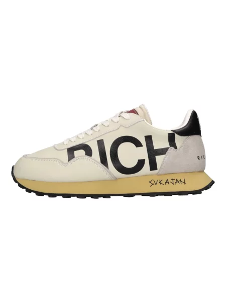 Sneakersy John Richmond skórzane beżowe