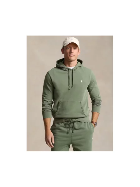 Bluza z kapturem Polo Ralph Lauren z kapturem zielona