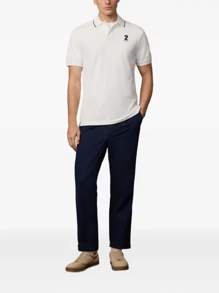 Πλεκτό polo Hackett λευκό