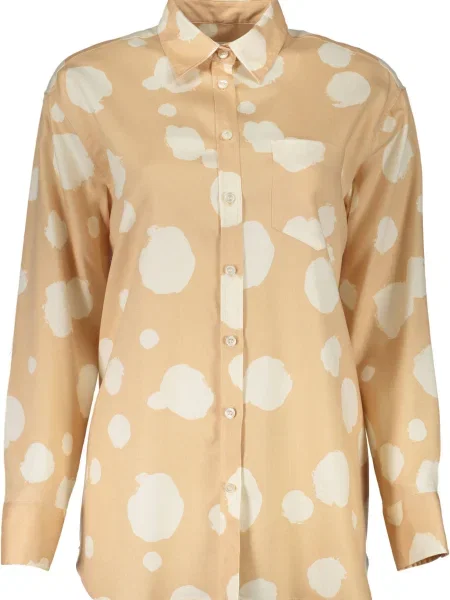 Cămașă Gant cu mâneci lungi lungă alb