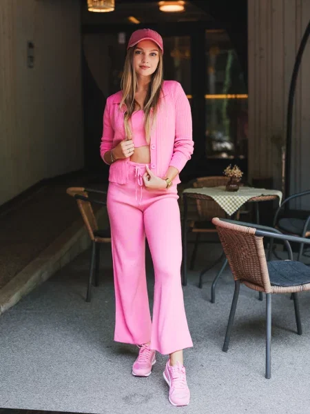 Bluzka Trendyol różowa