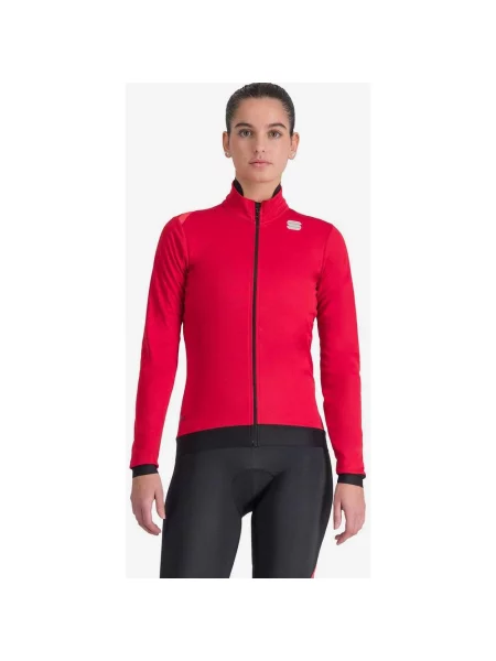 Kurtka cienka wiatrówka Sportful Fiandre Medium GORE-TEX INFINIUM™ błyszcząca czerwona S czarna