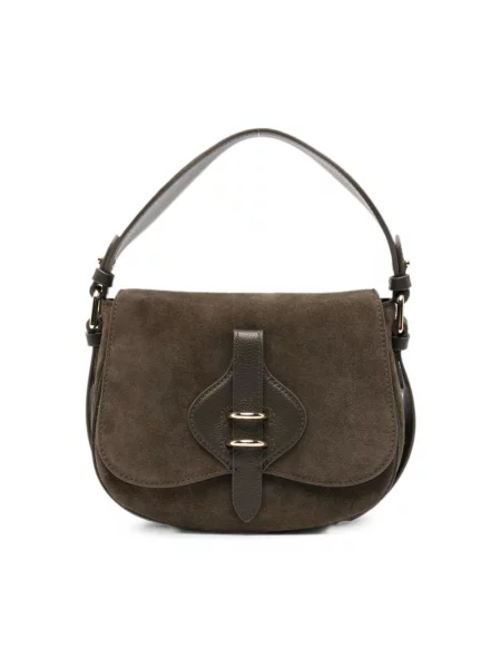 Coccinelle torebka crossbody zamszowa MAVERY SUEDE brązowa