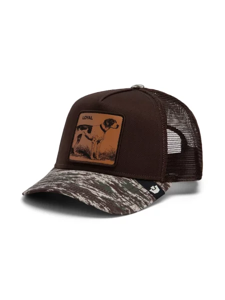 Goorin Bros czapka z daszkiem trucker Camo Engraved Dog brązowa