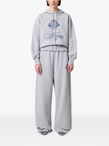 Pantaloni Msgm cu imagine alergare gri