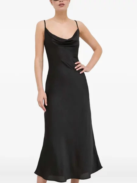 Gâtul glugii rochie Guess negru