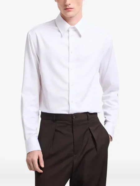 Cămașă Emporio Armani lungă alb