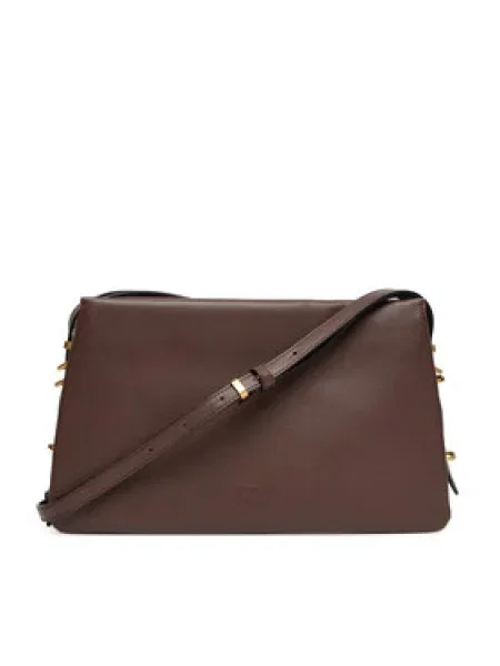 Pinko crossbody kabelka dámska kožená hnedá