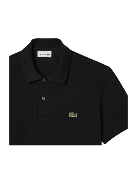 Koszulka polo Lacoste z krótkim rękawem czarna