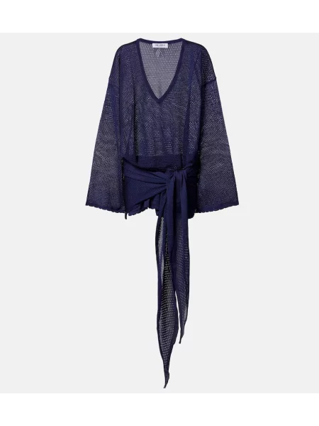 Rochie The Attico tricotate albastru