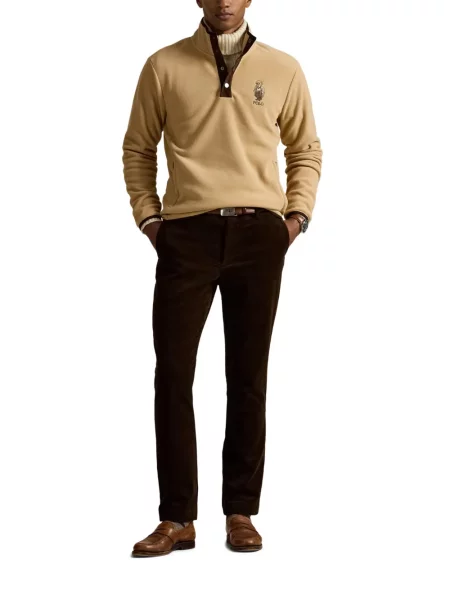 Ριγέ polo Polo Ralph Lauren με κουκούλα με αυτόγραφο λευκό