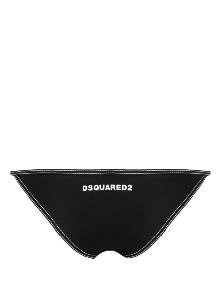 Raštuotas bikinis Dsquared2 juoda