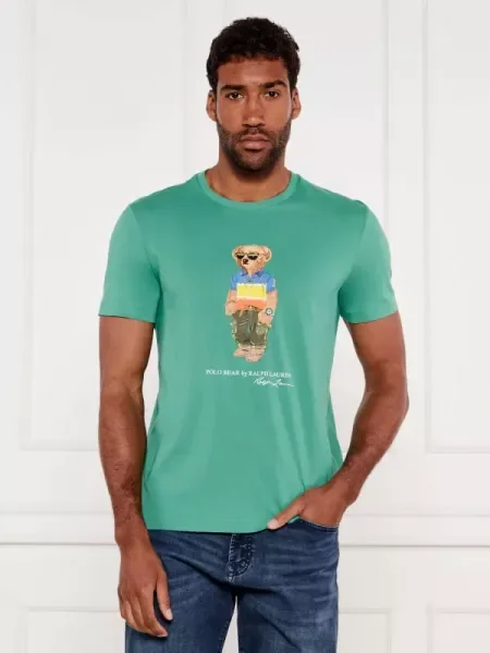 POLO RALPH LAUREN Póló | Custom slim fit zöld