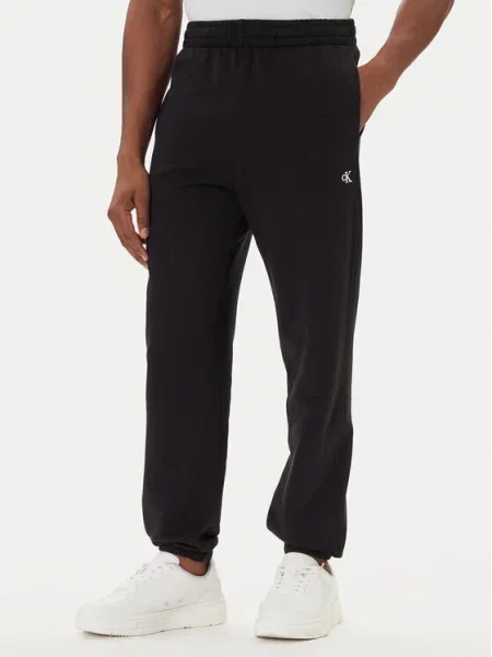 Calvin Klein Jeans Hlače / bijela crna