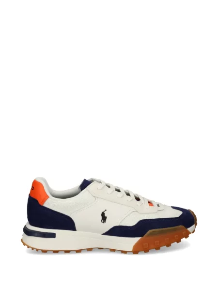 Sneakerși Polo Ralph Lauren cu broderie alb
