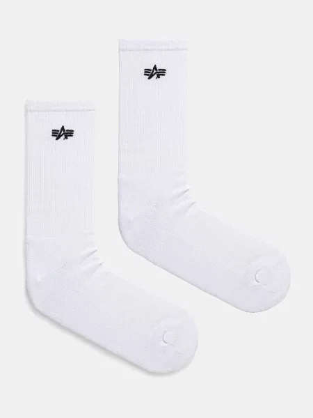 Alpha Industries pánske ponožky Basic 3 páry biele
