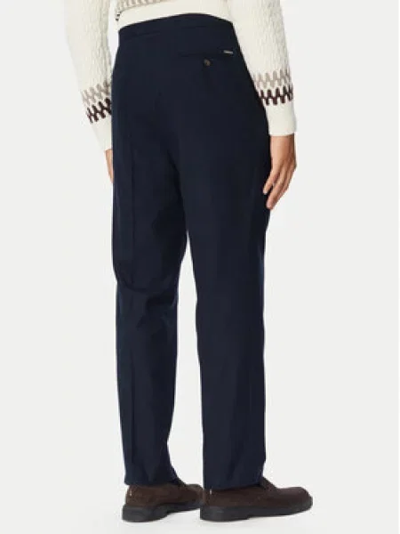 BOSS Chino hlače H-Perino Mornarsko Tapered Fit modra